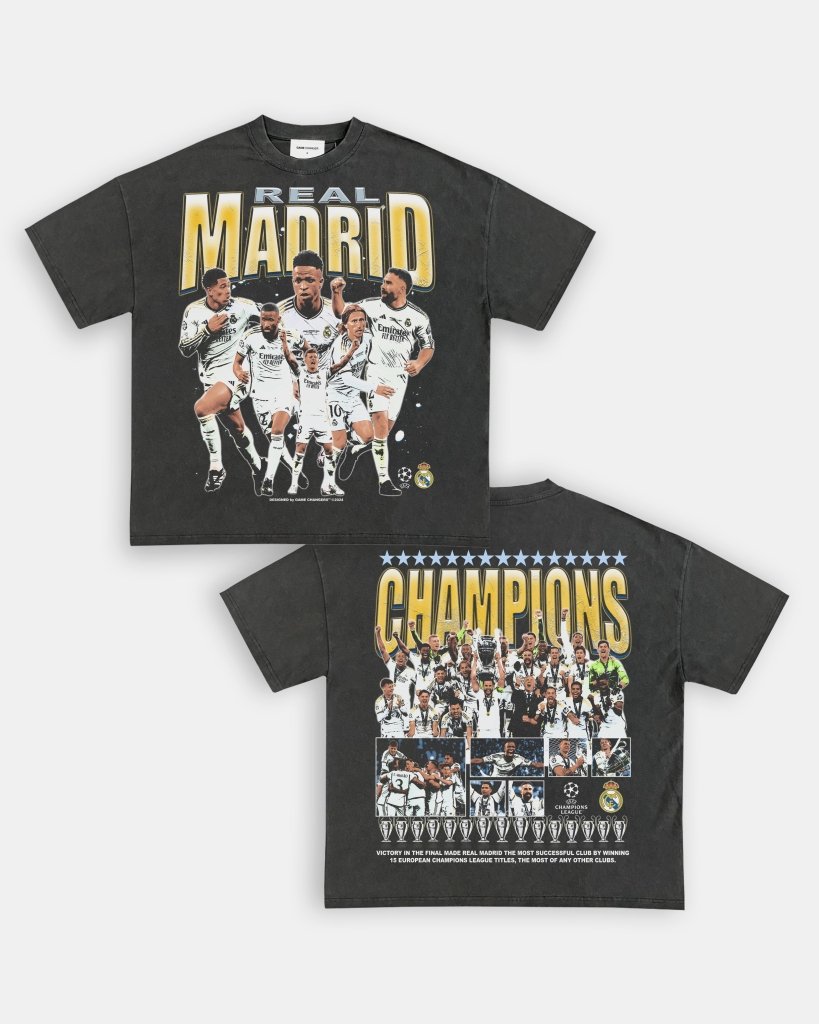 2024 UCL CHAMPS - REAL MADRID TEE - [DS] - VIBRAS® VIBRAS - GRAPHIC TEES - GAME CHANGERS