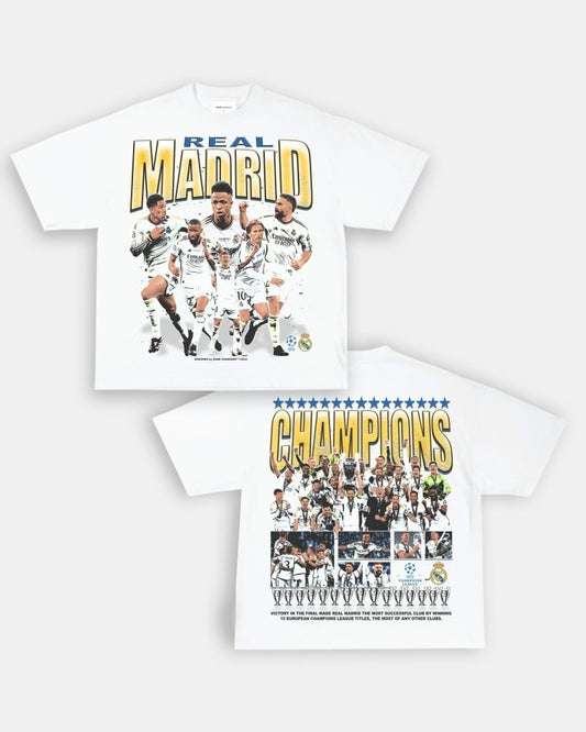 2024 UCL CHAMPS - REAL MADRID TEE - [DS] - VIBRAS® VIBRAS - GRAPHIC TEES - GAME CHANGERS