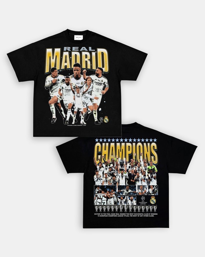 2024 UCL CHAMPS - REAL MADRID TEE - [DS] - VIBRAS® VIBRAS - GRAPHIC TEES - GAME CHANGERS