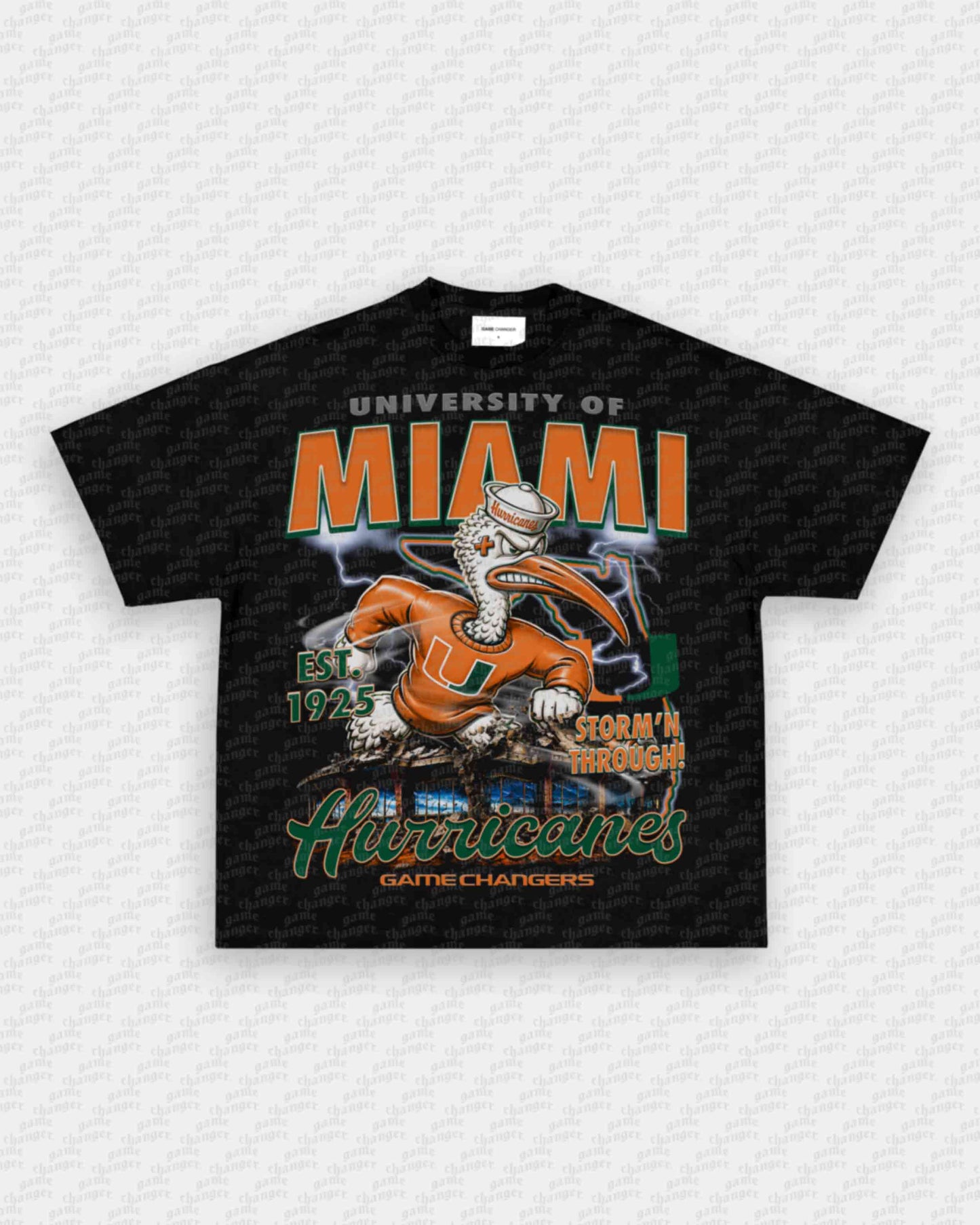 MIAMI FOOTBALL TEE