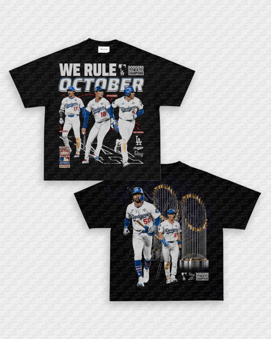 WE RULE OCTOBER TEE - [DS] (VINTAGE PRINT)