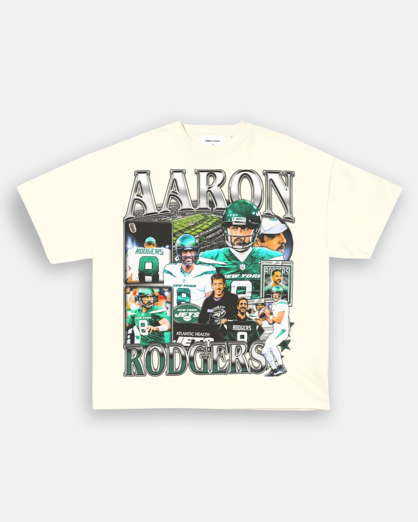 AARON RODGERS - JETS TEE - VIBRAS® VIBRAS - GRAPHIC TEES - GAME CHANGERS