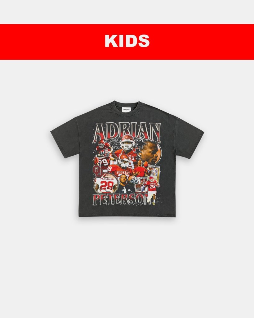 ADRIAN PETERSON - OKLAHOMA - KIDS TEE - VIBRAS® VIBRAS - GRAPHIC TEES - GAME CHANGERS