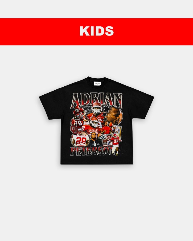 ADRIAN PETERSON - OKLAHOMA - KIDS TEE - VIBRAS® VIBRAS - GRAPHIC TEES - GAME CHANGERS