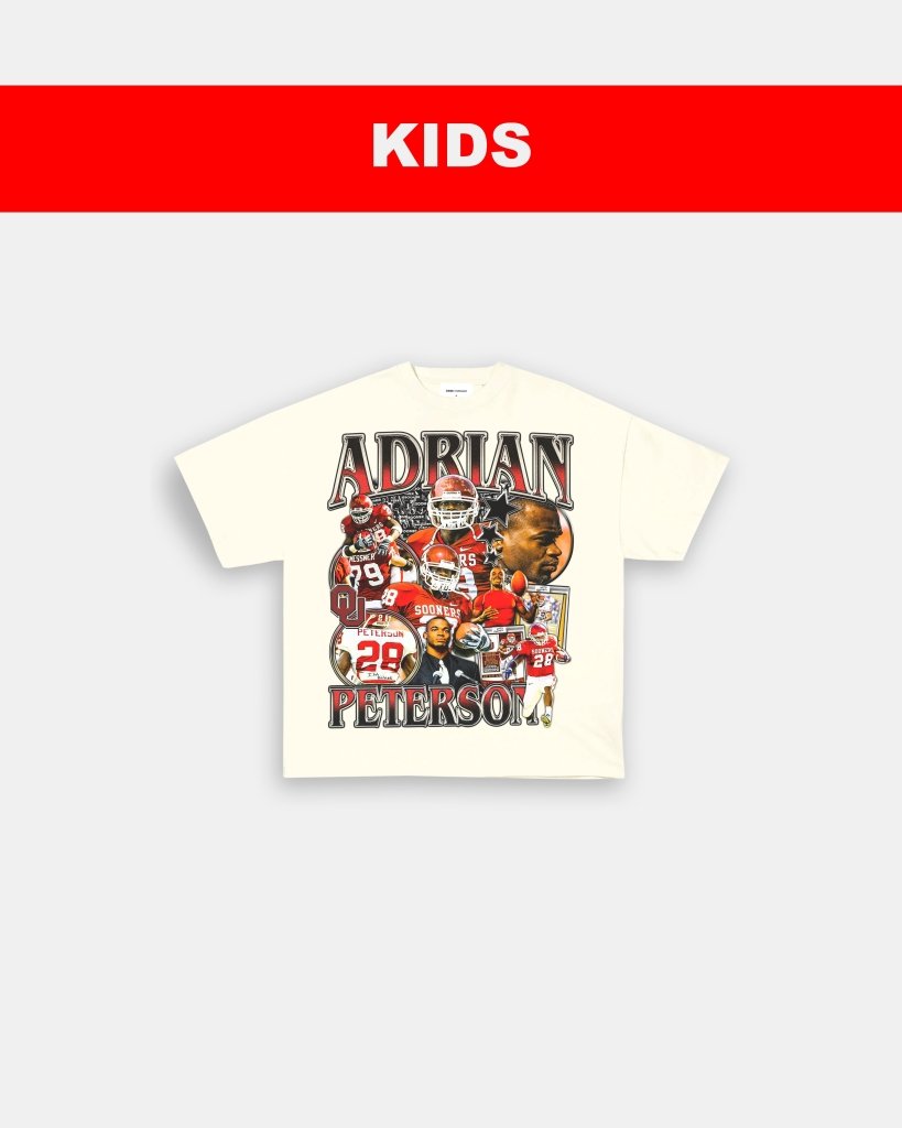 ADRIAN PETERSON - OKLAHOMA - KIDS TEE - VIBRAS® VIBRAS - GRAPHIC TEES - GAME CHANGERS