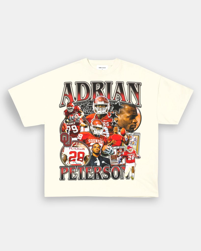 ADRIAN PETERSON - OKLAHOMA TEE - VIBRAS® VIBRAS - GRAPHIC TEES - GAME CHANGERS