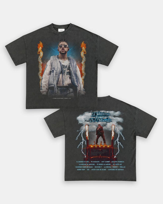 BAD BUNNY - EL ÚLTIMO TOUR DEL MUNDO VINTAGE TEE - [DS] - VIBRAS® VIBRAS - GRAPHIC TEES - GAME CHANGERS