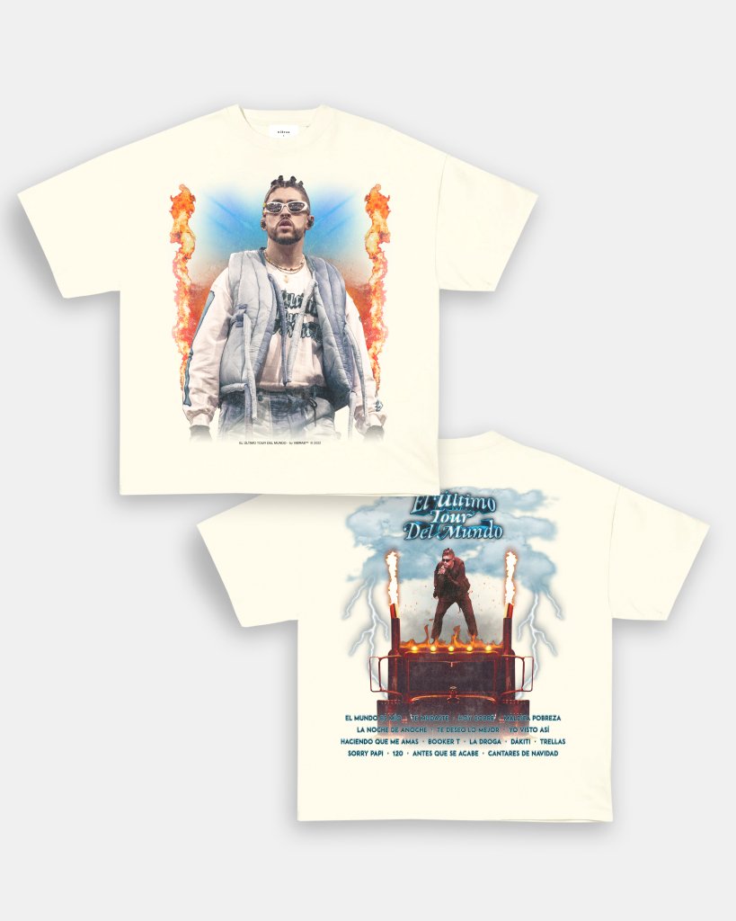 BAD BUNNY - EL ÚLTIMO TOUR DEL MUNDO VINTAGE TEE - [DS] - VIBRAS® VIBRAS - GRAPHIC TEES - GAME CHANGERS