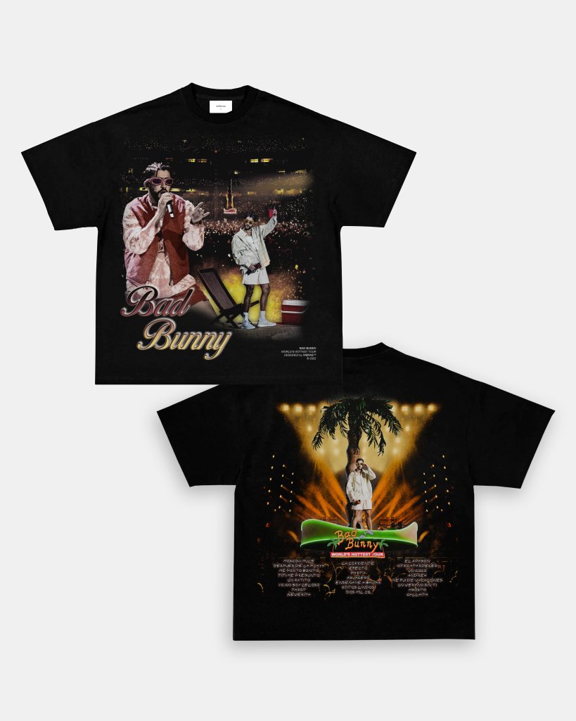 BAD BUNNY - WORLD'S HOTTEST TOUR - [DS] - VIBRAS® VIBRAS - GRAPHIC TEES - GAME CHANGERS