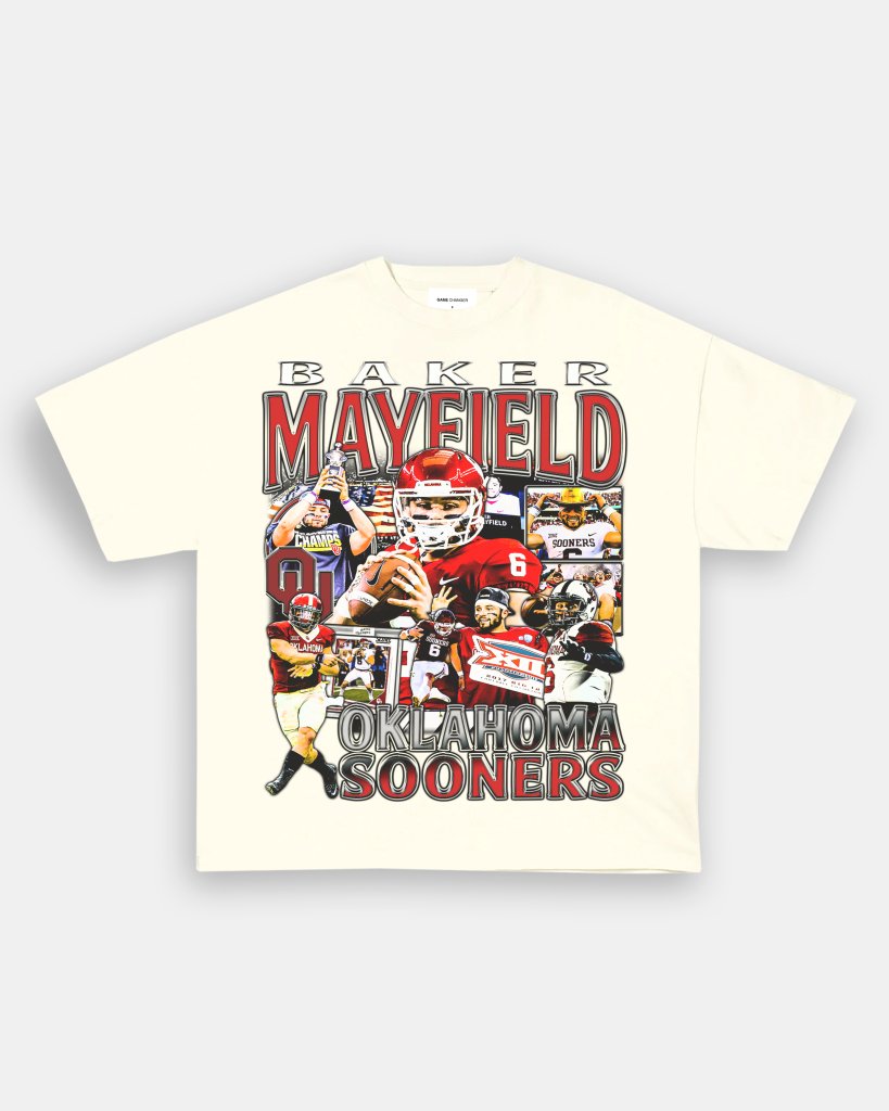 BAKER MAYFIELD - OKLAHOMA TEE - VIBRAS® VIBRAS - GRAPHIC TEES - GAME CHANGERS