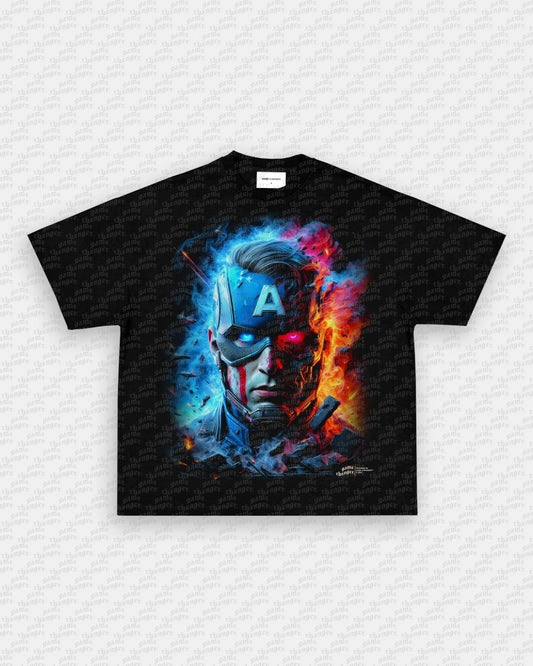 BIG FACE CAPTAIN AMERICA TEE - VIBRAS® VIBRAS - GRAPHIC TEES - GAME CHANGERS