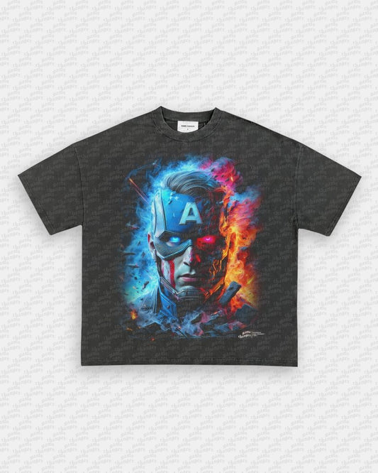 BIG FACE CAPTAIN AMERICA TEE - VIBRAS® VIBRAS - GRAPHIC TEES - GAME CHANGERS