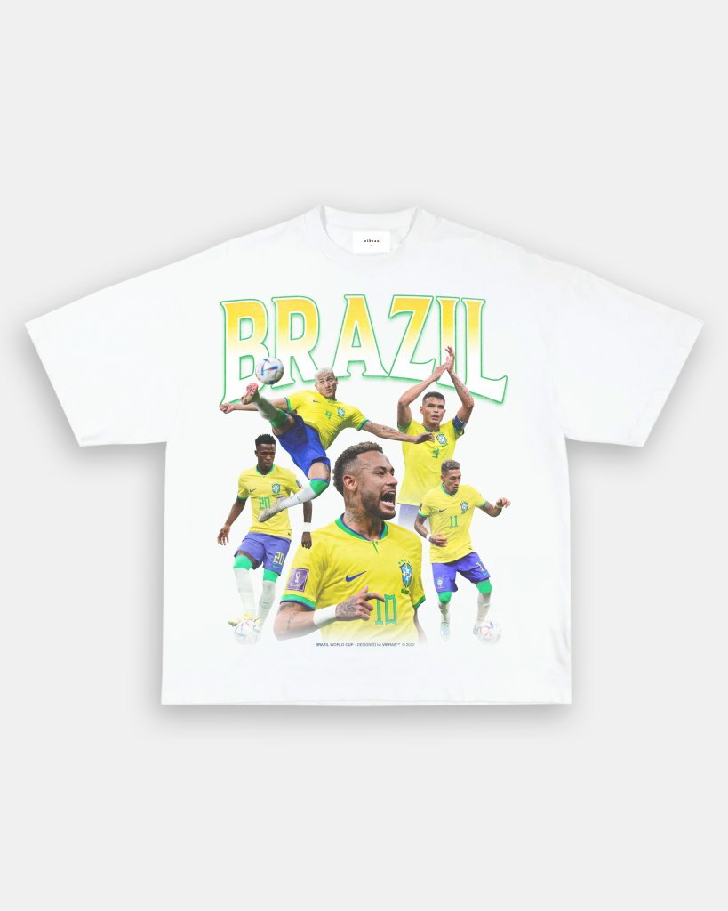 BRAZIL WORLD CUP TEE - [FRONT PRINT ONLY] - VIBRAS® VIBRAS - GRAPHIC TEES - GAME CHANGERS