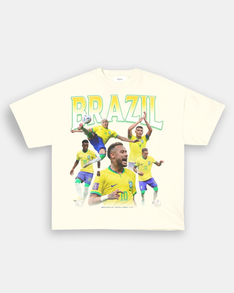 BRAZIL WORLD CUP TEE - [FRONT PRINT ONLY] - VIBRAS® VIBRAS - GRAPHIC TEES - GAME CHANGERS