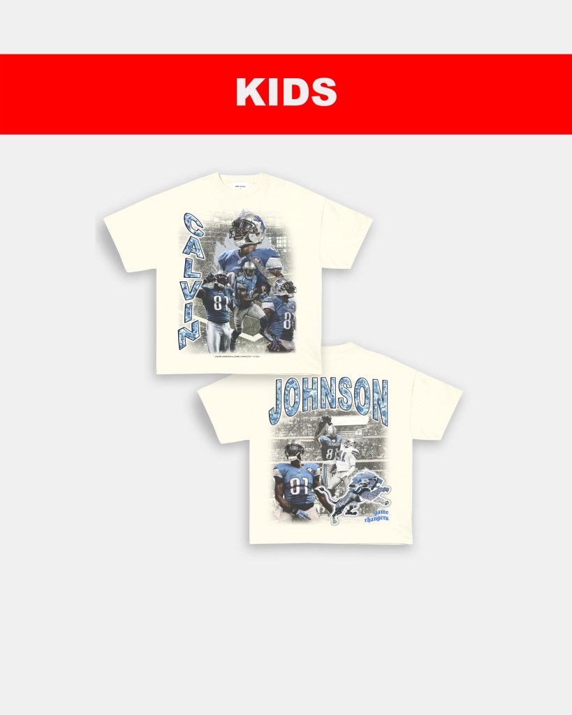 CALVIN JOHNSON - KIDS TEE [DS] - VIBRAS® VIBRAS - GRAPHIC TEES - GAME CHANGERS