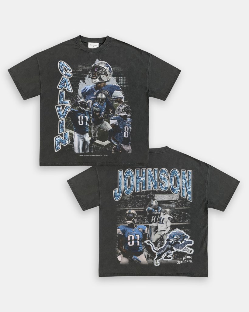 CALVIN JOHNSON TEE - [DS] - VIBRAS® VIBRAS - GRAPHIC TEES - GAME CHANGERS