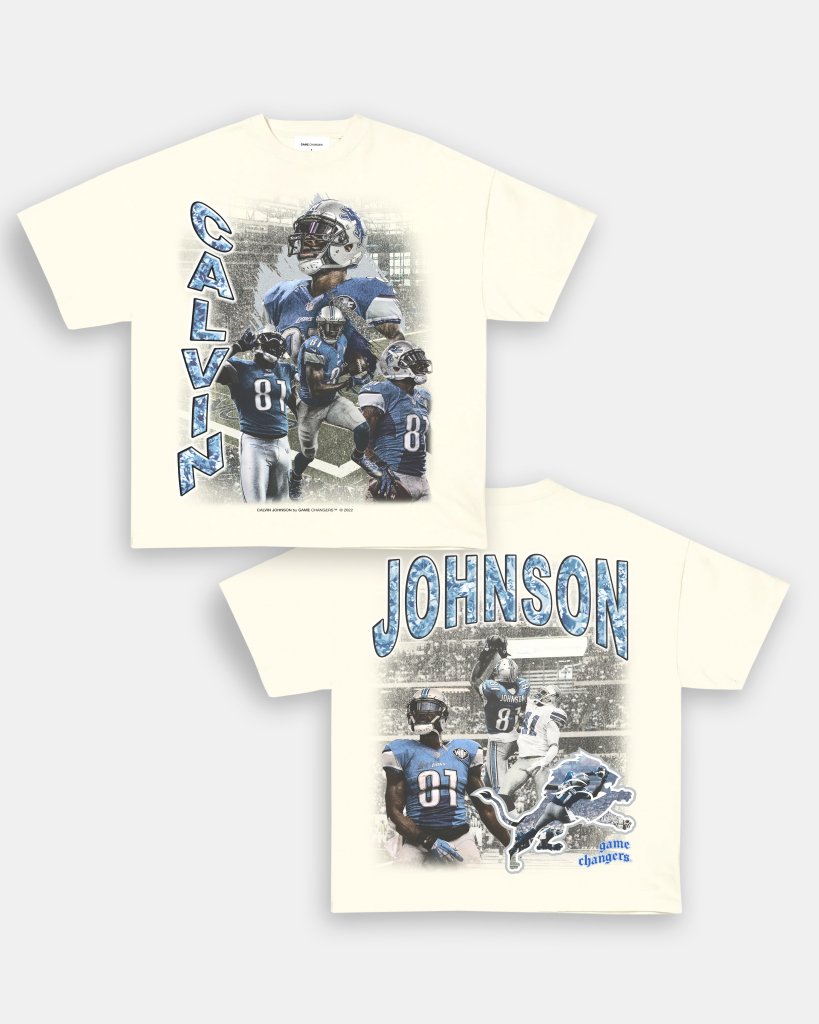 CALVIN JOHNSON TEE - [DS] - VIBRAS® VIBRAS - GRAPHIC TEES - GAME CHANGERS