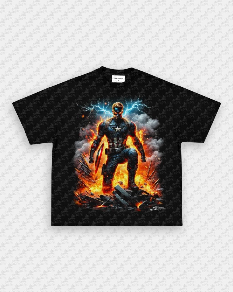 CAPTAIN AMERICA V2 TEE - VIBRAS® VIBRAS - GRAPHIC TEES - GAME CHANGERS