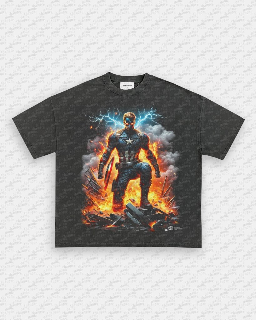 CAPTAIN AMERICA V2 TEE - VIBRAS® VIBRAS - GRAPHIC TEES - GAME CHANGERS