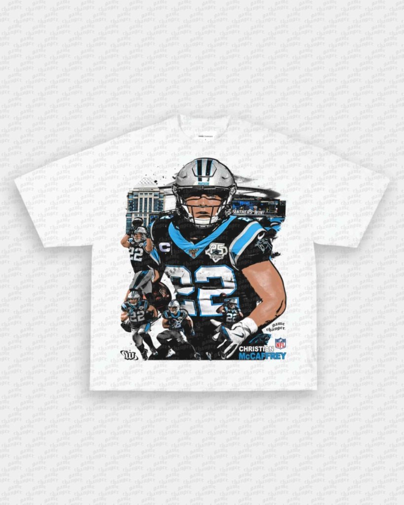 CHRISTIAN MCCAFFREY - PANTHERS TEE - VIBRAS® VIBRAS - GRAPHIC TEES - GAME CHANGERS