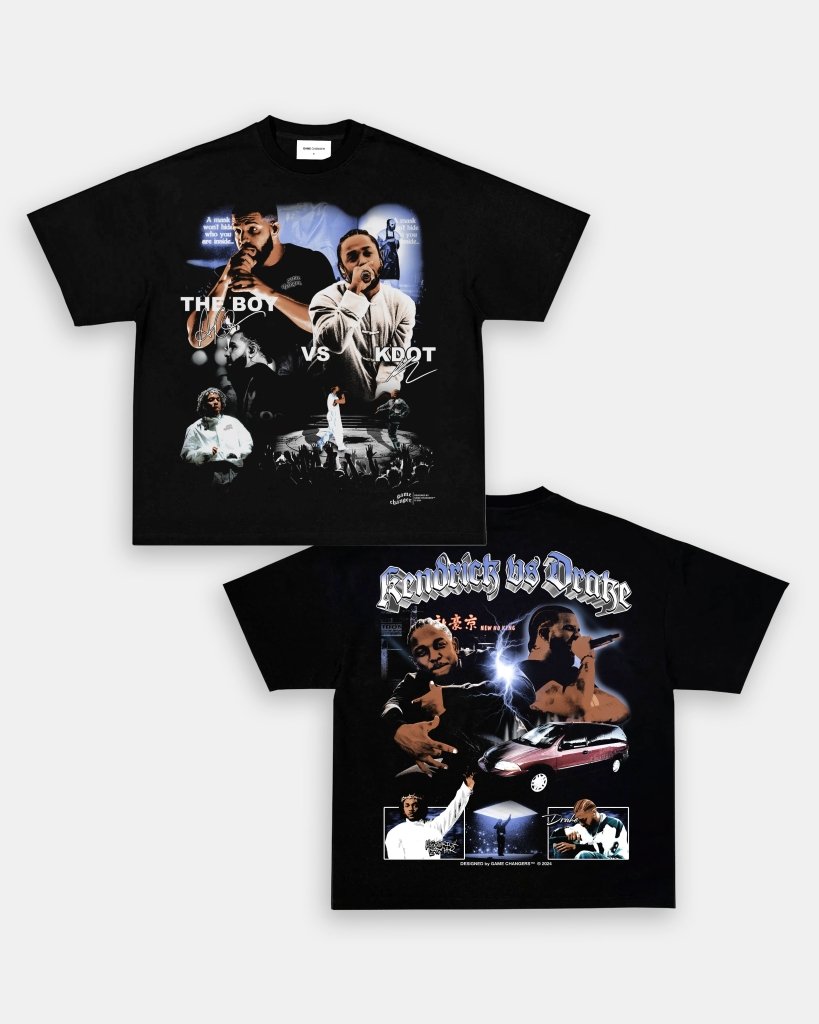 DRAKE VS KDOT V3 TEE - [DS] - VIBRAS® VIBRAS - GRAPHIC TEES - GAME CHANGERS