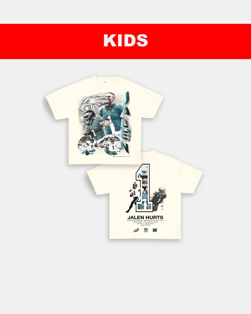 JALEN HURTS - KIDS TEE [DS] - VIBRAS® VIBRAS - GRAPHIC TEES - GAME CHANGERS