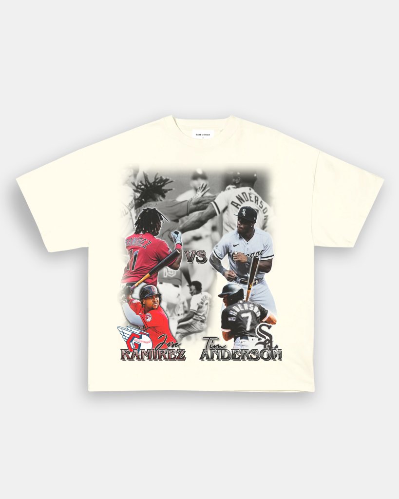 JOSE RAMIREZ VS TIM ANDERSON TEE - VIBRAS® VIBRAS - GRAPHIC TEES - GAME CHANGERS