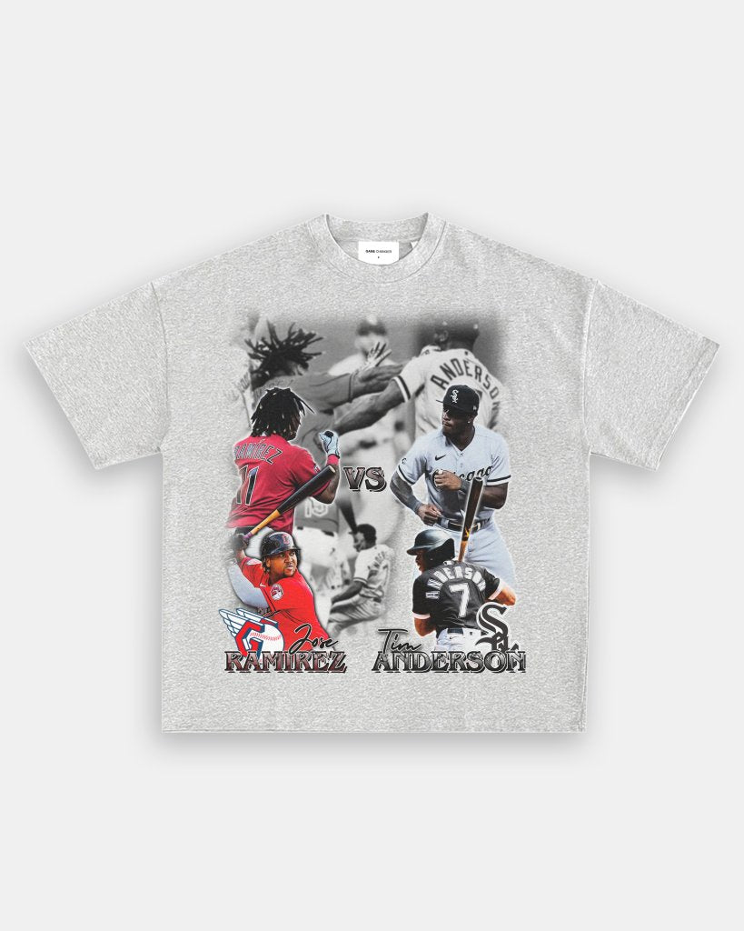 JOSE RAMIREZ VS TIM ANDERSON TEE - VIBRAS® VIBRAS - GRAPHIC TEES - GAME CHANGERS