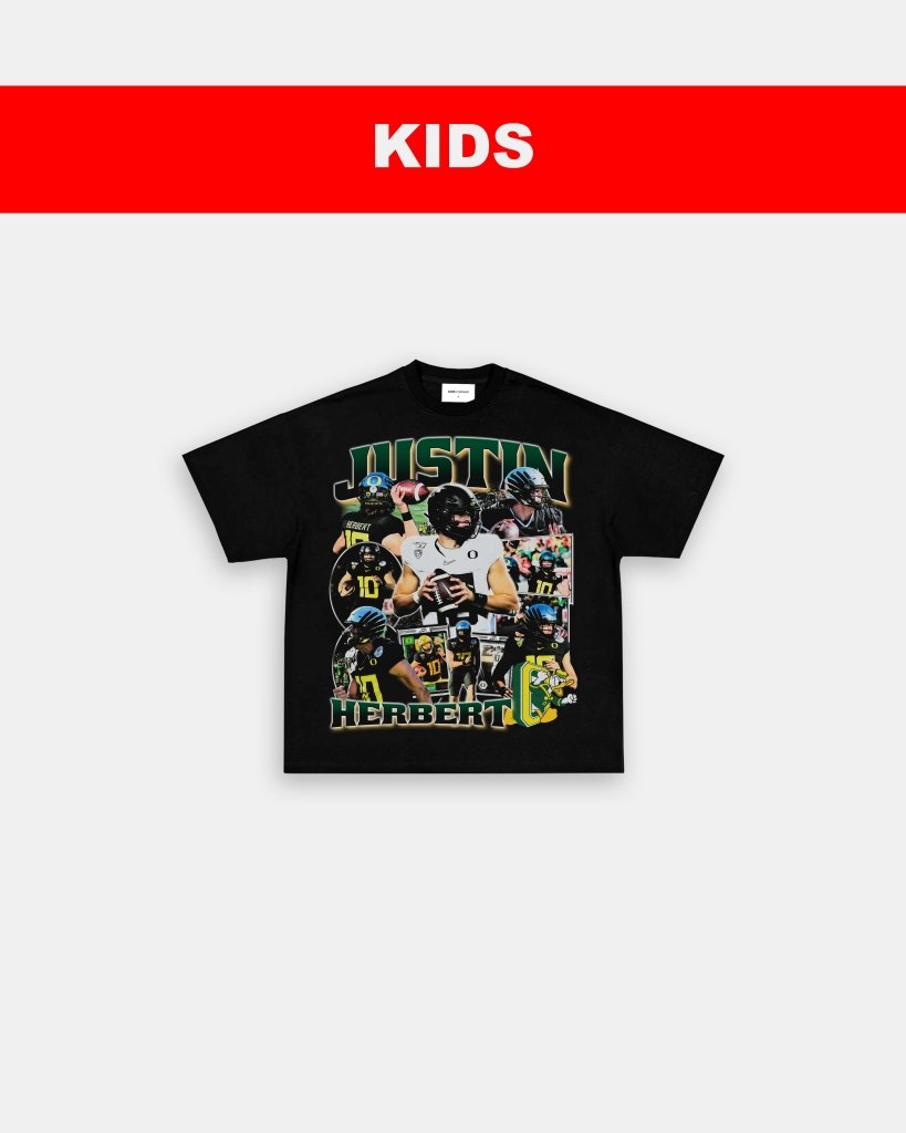 JUSTIN HERBERT - OREGON - KIDS TEE - VIBRAS® VIBRAS - GRAPHIC TEES - GAME CHANGERS