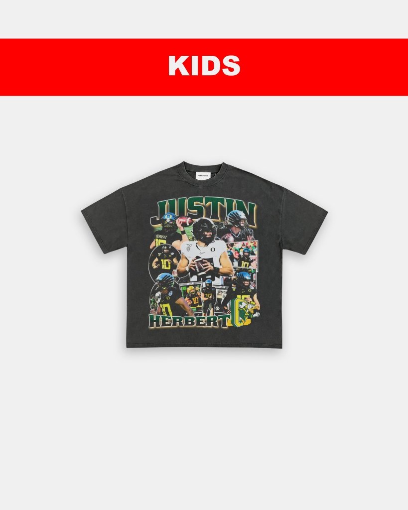 JUSTIN HERBERT - OREGON - KIDS TEE - VIBRAS® VIBRAS - GRAPHIC TEES - GAME CHANGERS