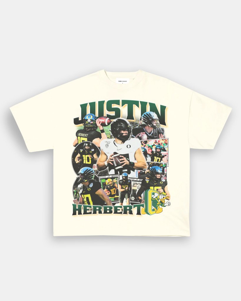 JUSTIN HERBERT - OREGON TEE - VIBRAS® VIBRAS - GRAPHIC TEES - GAME CHANGERS