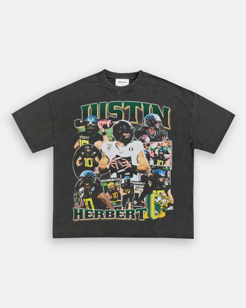 JUSTIN HERBERT - OREGON TEE - VIBRAS® VIBRAS - GRAPHIC TEES - GAME CHANGERS