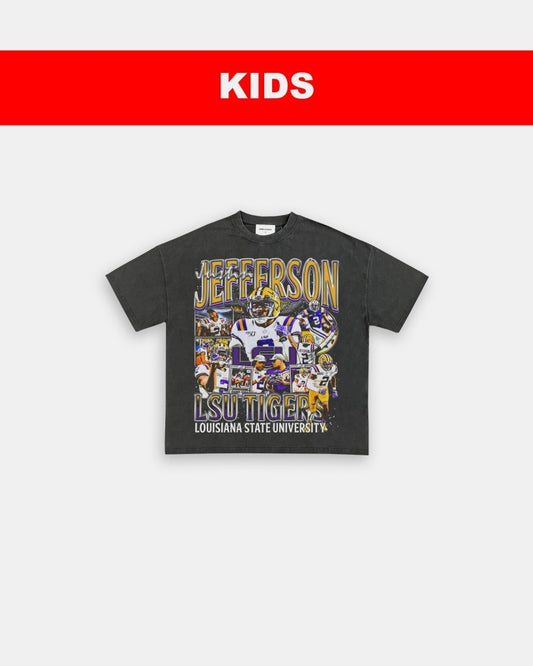 JUSTIN JEFFERSON - LSU - KIDS TEE - VIBRAS® VIBRAS - GRAPHIC TEES - GAME CHANGERS