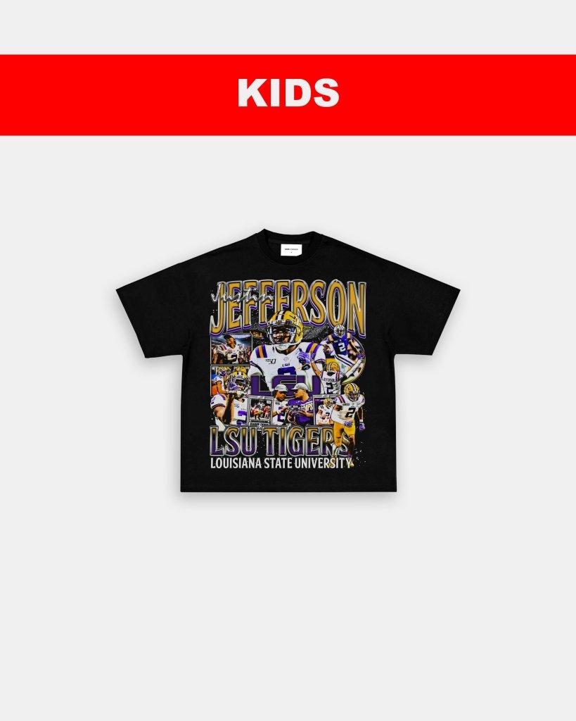 JUSTIN JEFFERSON - LSU - KIDS TEE - VIBRAS® VIBRAS - GRAPHIC TEES - GAME CHANGERS