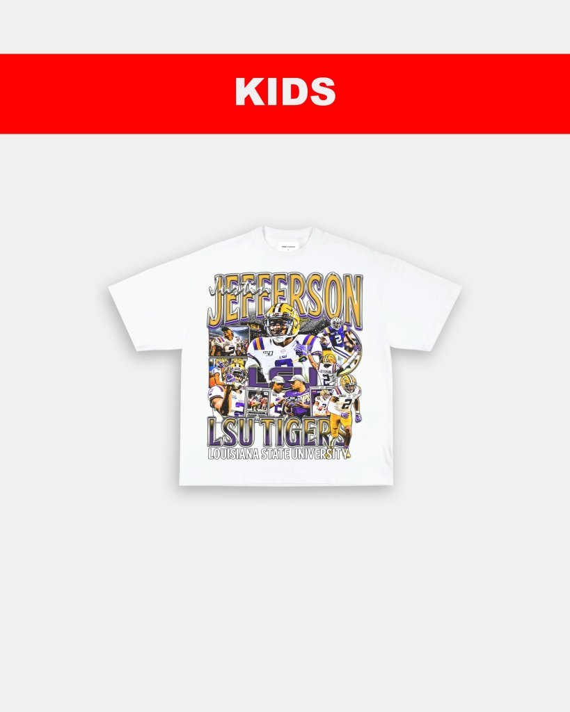 JUSTIN JEFFERSON - LSU - KIDS TEE - VIBRAS® VIBRAS - GRAPHIC TEES - GAME CHANGERS