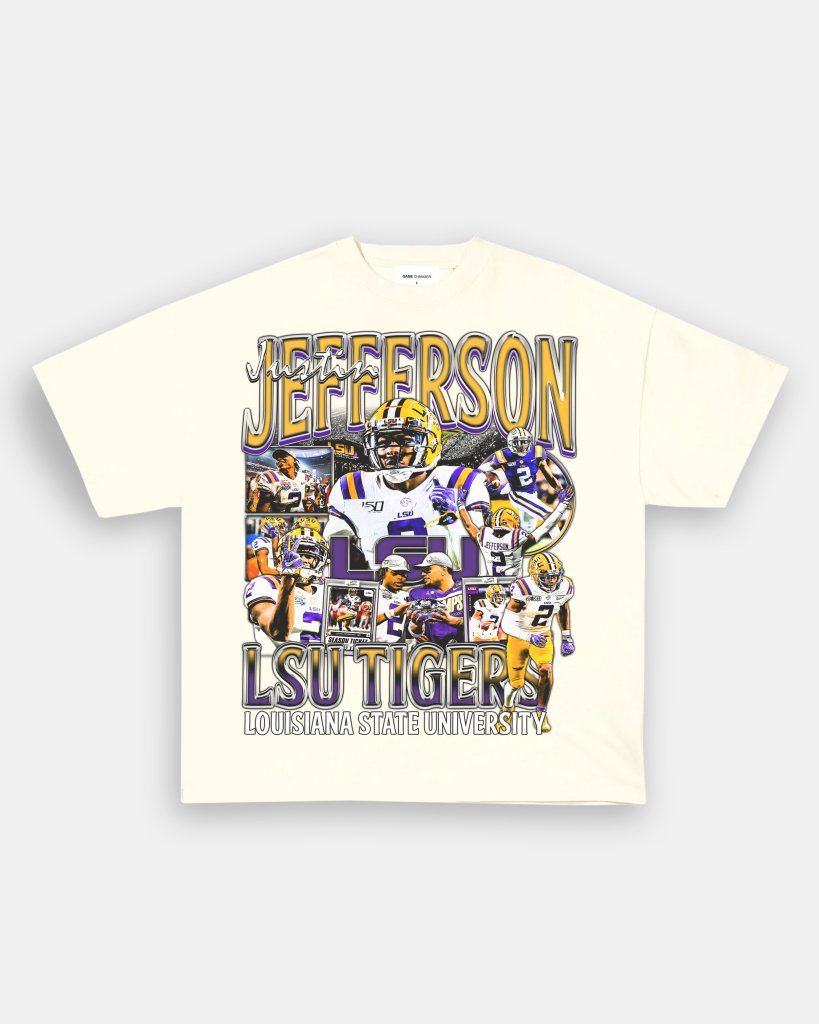 JUSTIN JEFFERSON - LSU TEE - VIBRAS® VIBRAS - GRAPHIC TEES - GAME CHANGERS