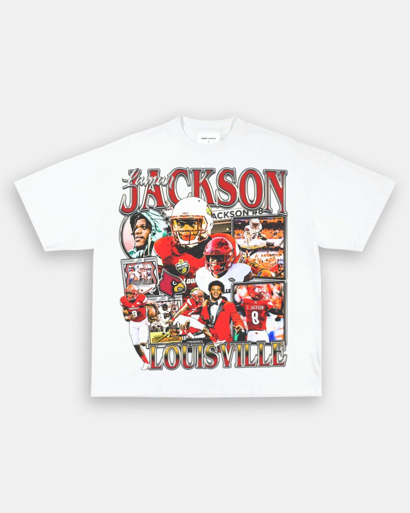 LAMAR JACKSON - LOUISVILLE TEE - VIBRAS® VIBRAS - GRAPHIC TEES - GAME CHANGERS