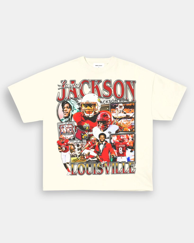 LAMAR JACKSON - LOUISVILLE TEE - VIBRAS® VIBRAS - GRAPHIC TEES - GAME CHANGERS