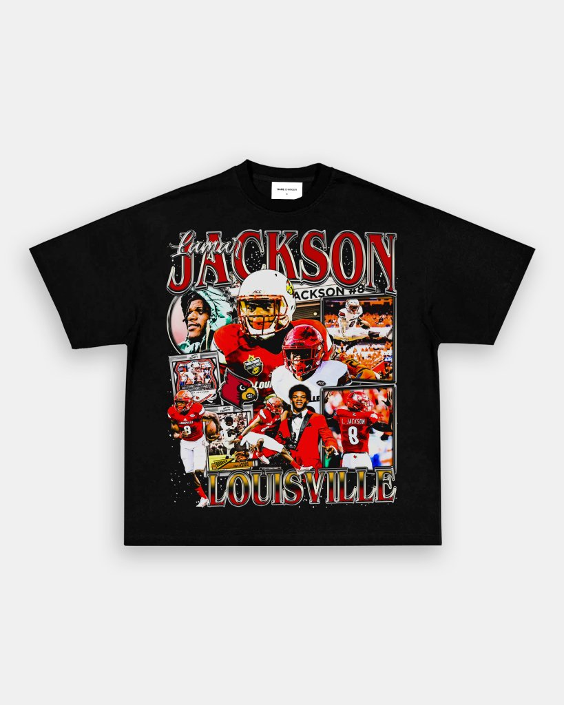 LAMAR JACKSON - LOUISVILLE TEE - VIBRAS® VIBRAS - GRAPHIC TEES - GAME CHANGERS