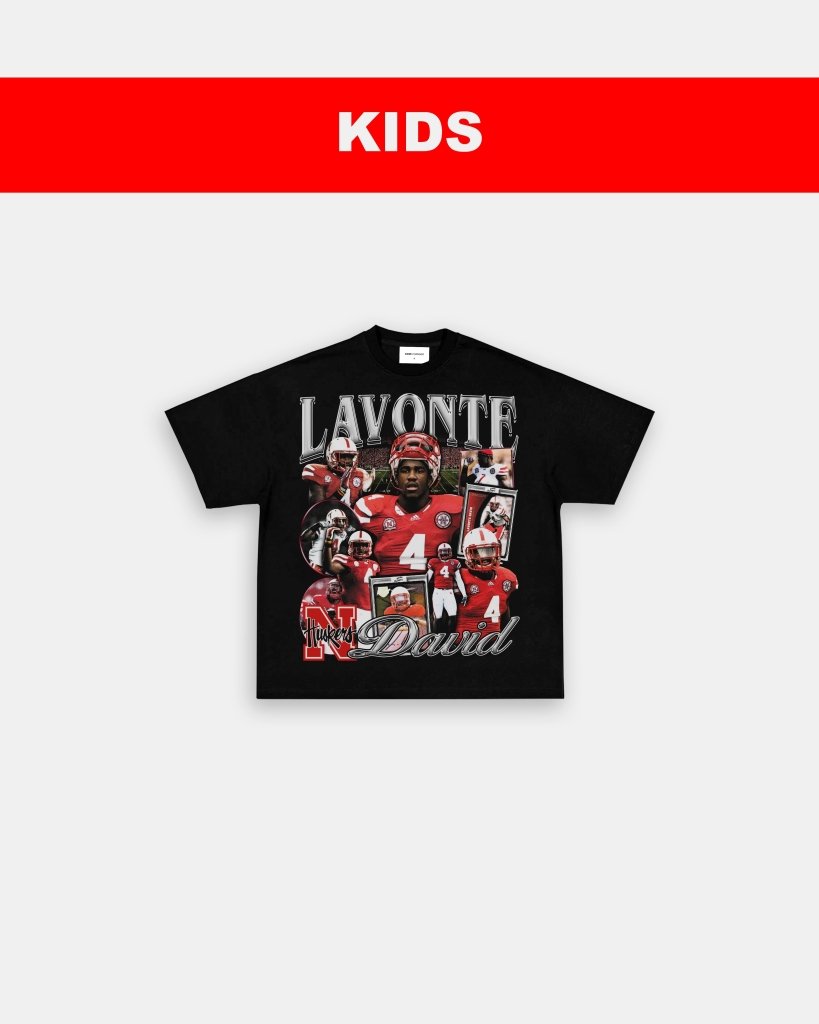 LAVONTE DAVID - NEBRASKA - KIDS TEE - VIBRAS® VIBRAS - GRAPHIC TEES - GAME CHANGERS