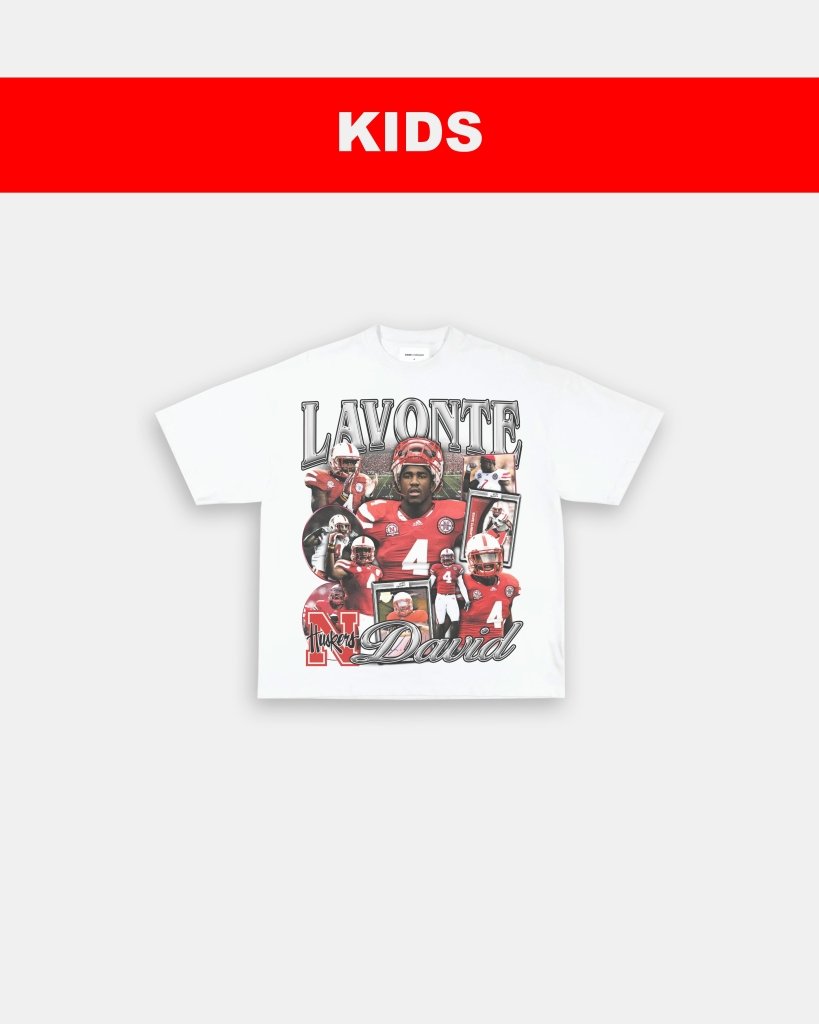 LAVONTE DAVID - NEBRASKA - KIDS TEE - VIBRAS® VIBRAS - GRAPHIC TEES - GAME CHANGERS