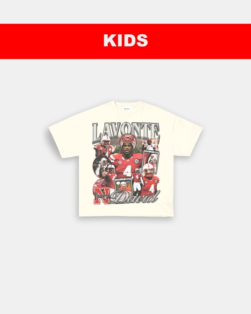 LAVONTE DAVID - NEBRASKA - KIDS TEE - VIBRAS® VIBRAS - GRAPHIC TEES - GAME CHANGERS