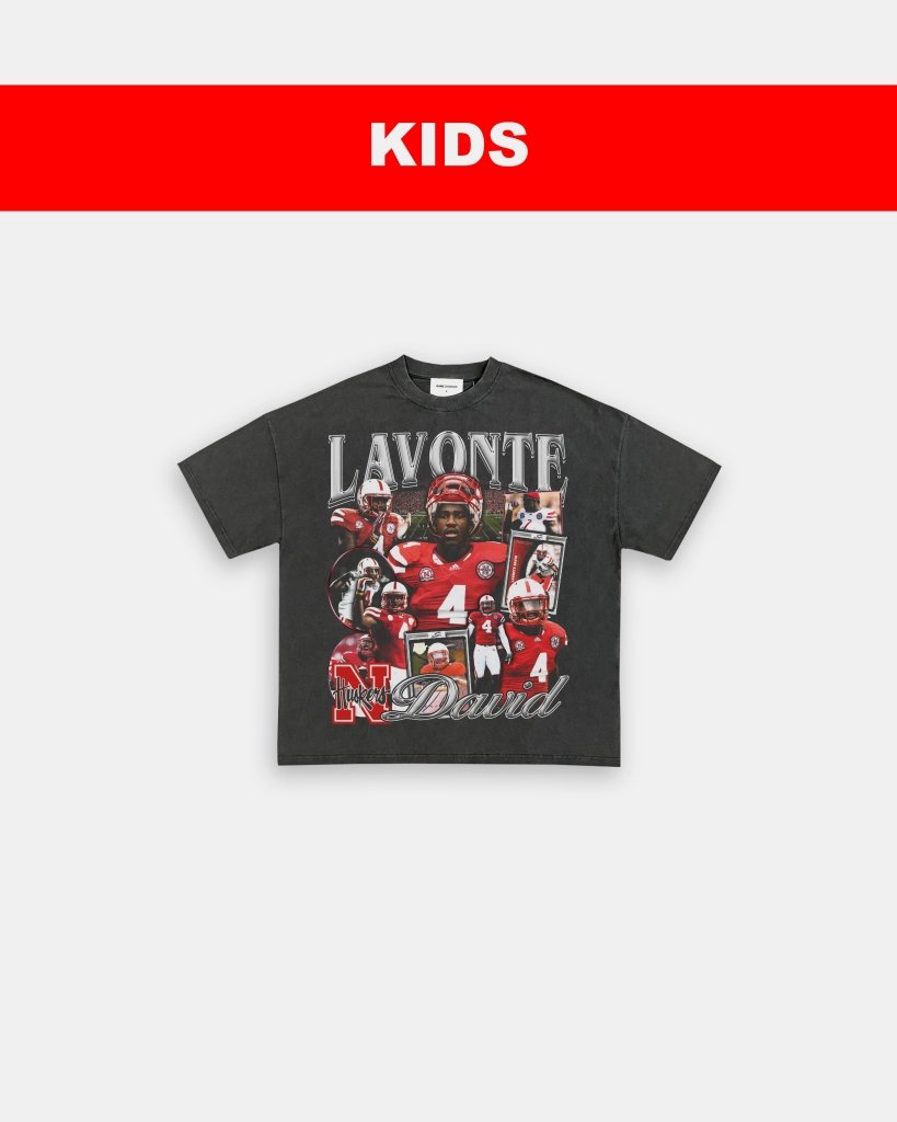 LAVONTE DAVID - NEBRASKA - KIDS TEE - VIBRAS® VIBRAS - GRAPHIC TEES - GAME CHANGERS