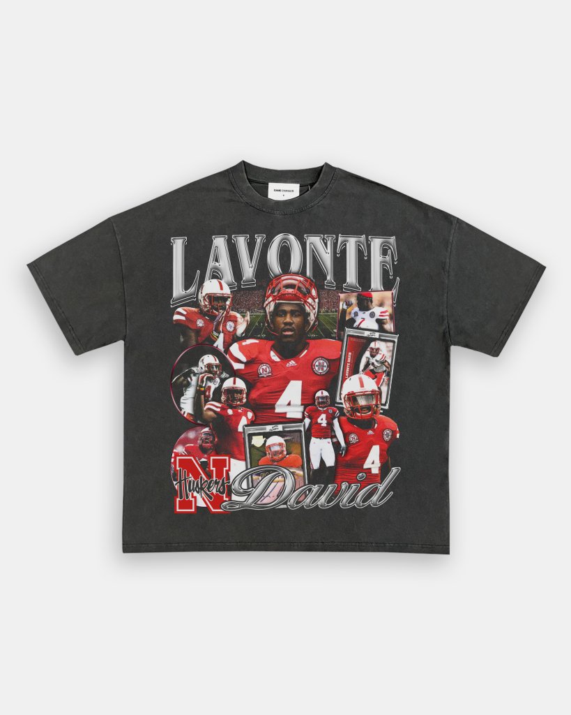 LAVONTE DAVID - NEBRASKA TEE - VIBRAS® VIBRAS - GRAPHIC TEES - GAME CHANGERS