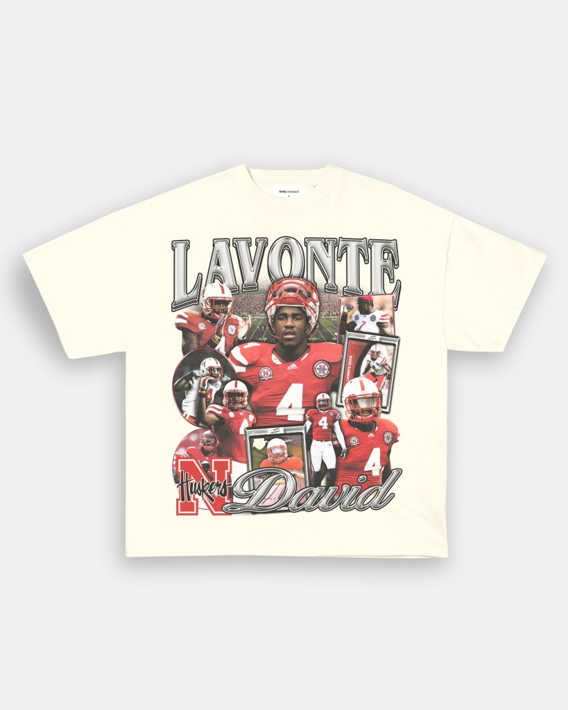 LAVONTE DAVID - NEBRASKA TEE - VIBRAS® VIBRAS - GRAPHIC TEES - GAME CHANGERS