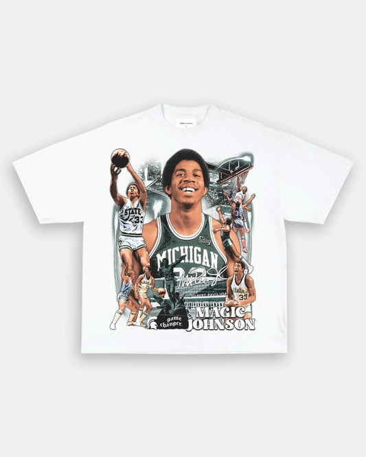 MAGIC JOHNSON - MICHIGAN TEE - VIBRAS® VIBRAS - GRAPHIC TEES - GAME CHANGERS