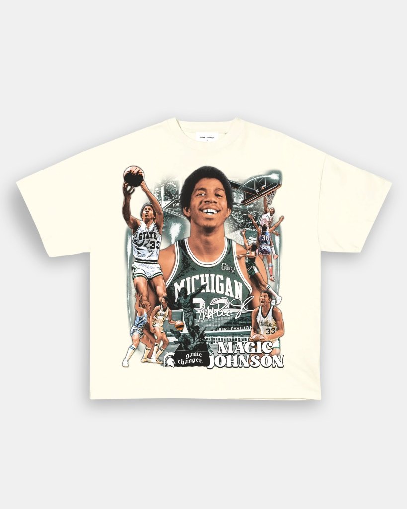 MAGIC JOHNSON - MICHIGAN TEE - VIBRAS® VIBRAS - GRAPHIC TEES - GAME CHANGERS