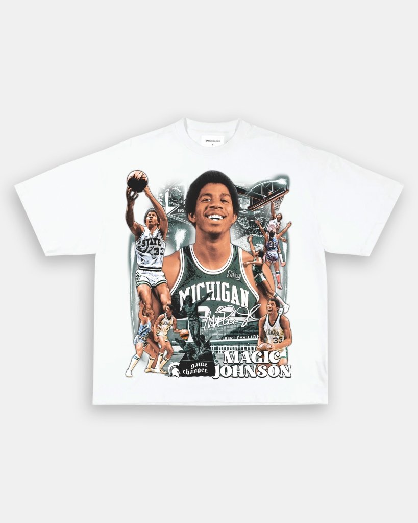 MAGIC JOHNSON - MICHIGAN TEE - VIBRAS® VIBRAS - GRAPHIC TEES - GAME CHANGERS