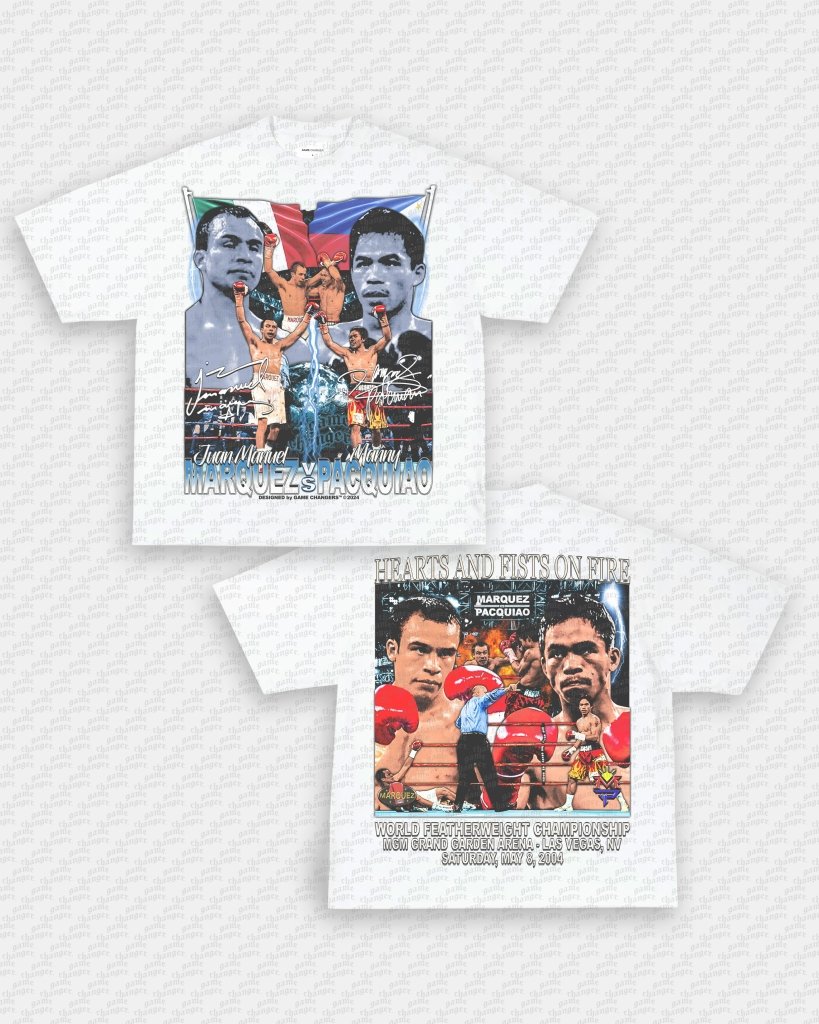 MARQUEZ VS PACQUIAO TEE - [DS] - VIBRAS® VIBRAS - GRAPHIC TEES - GAME CHANGERS