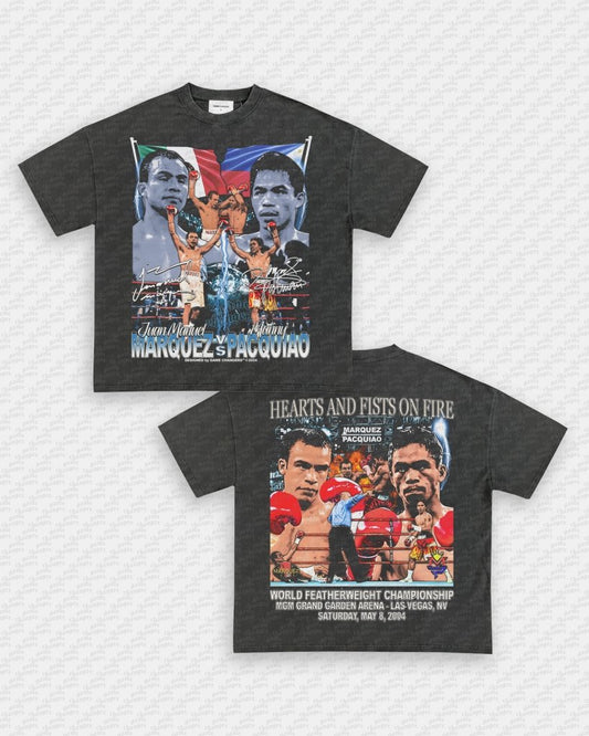 MARQUEZ VS PACQUIAO TEE - [DS] - VIBRAS® VIBRAS - GRAPHIC TEES - GAME CHANGERS